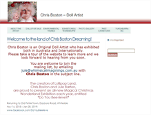 Tablet Screenshot of chrisboston.com.au